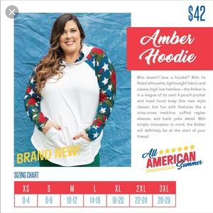 LulaRoe Americana Amber hoodie